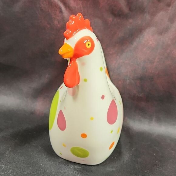 🔸️NIB Partylite Spring Polka Dot Hen Tealight Holder - Picture 5 of 10